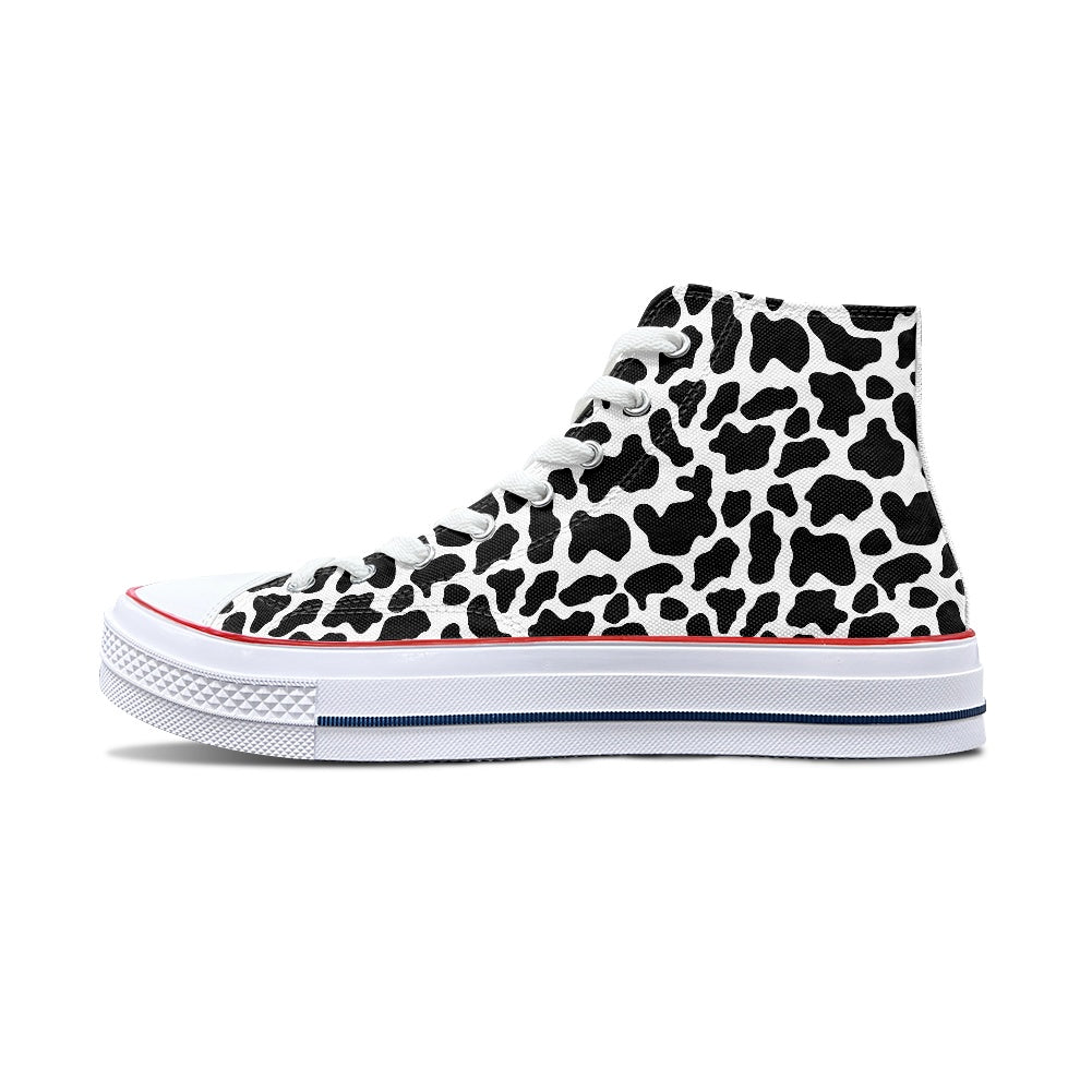 Cows High Top Canvas Shoes