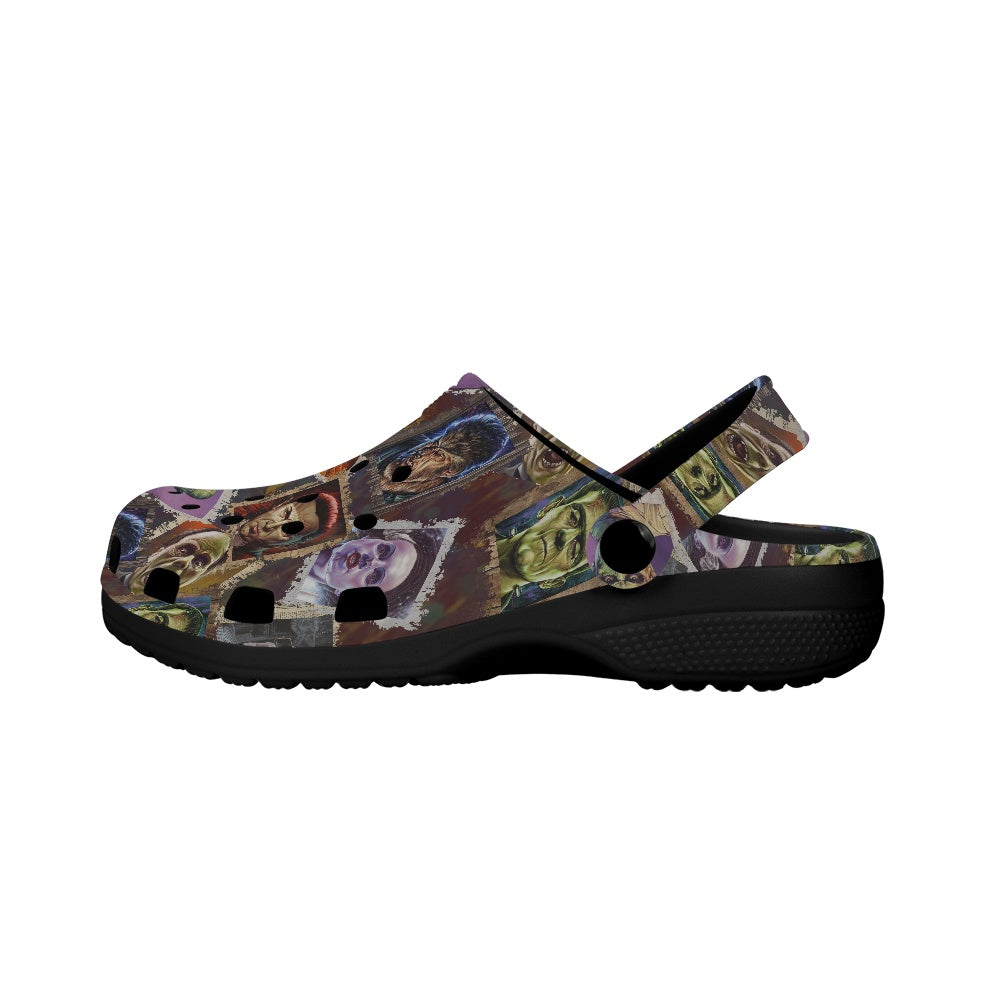 Movie Monsters Adult Crocs Black Sole