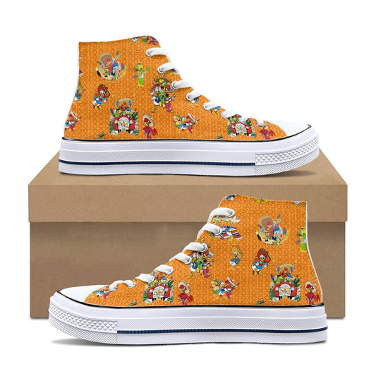 3 Amigos High Top Canvas Shoes