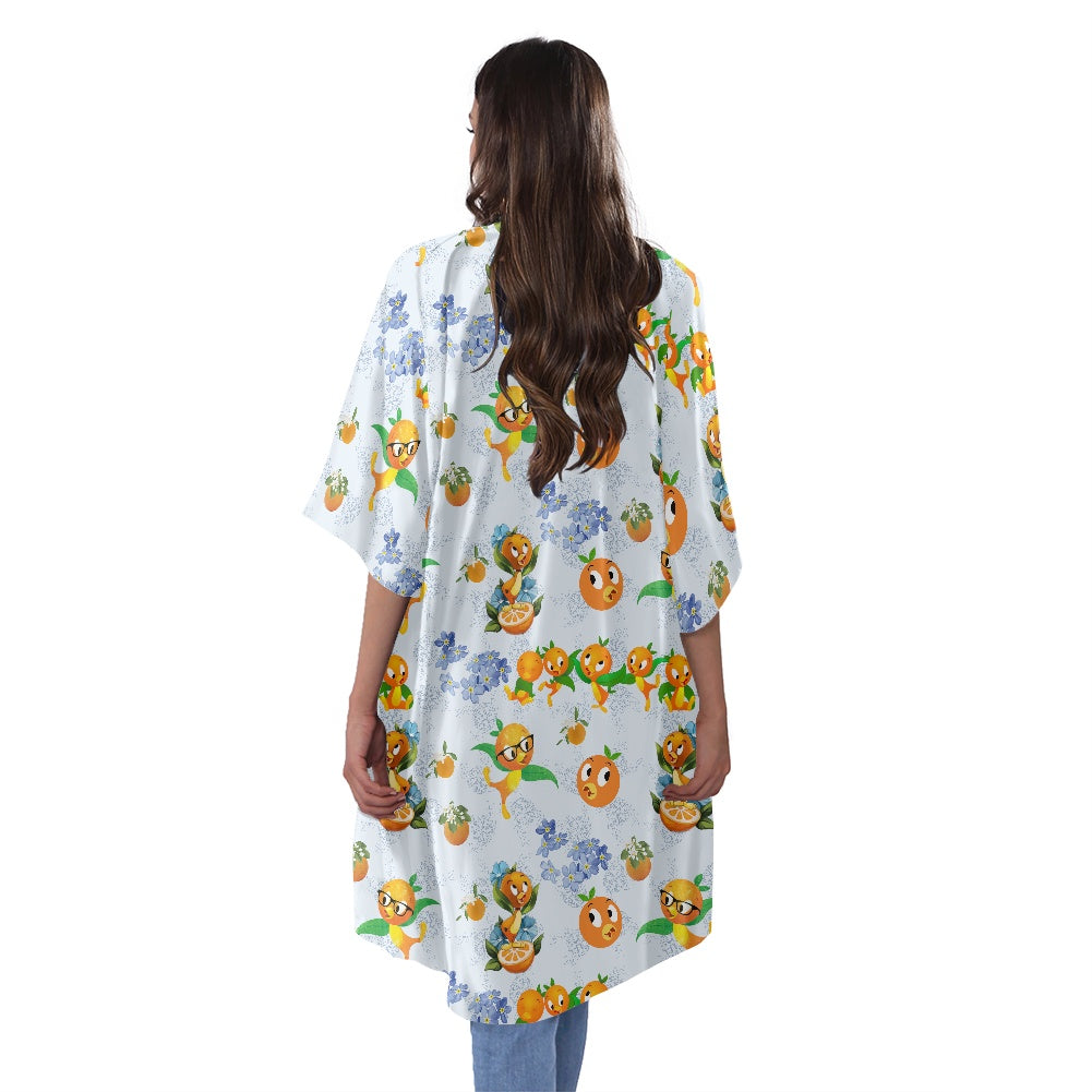 Blue OB Women's Half Sleeve Kimono Cardigan