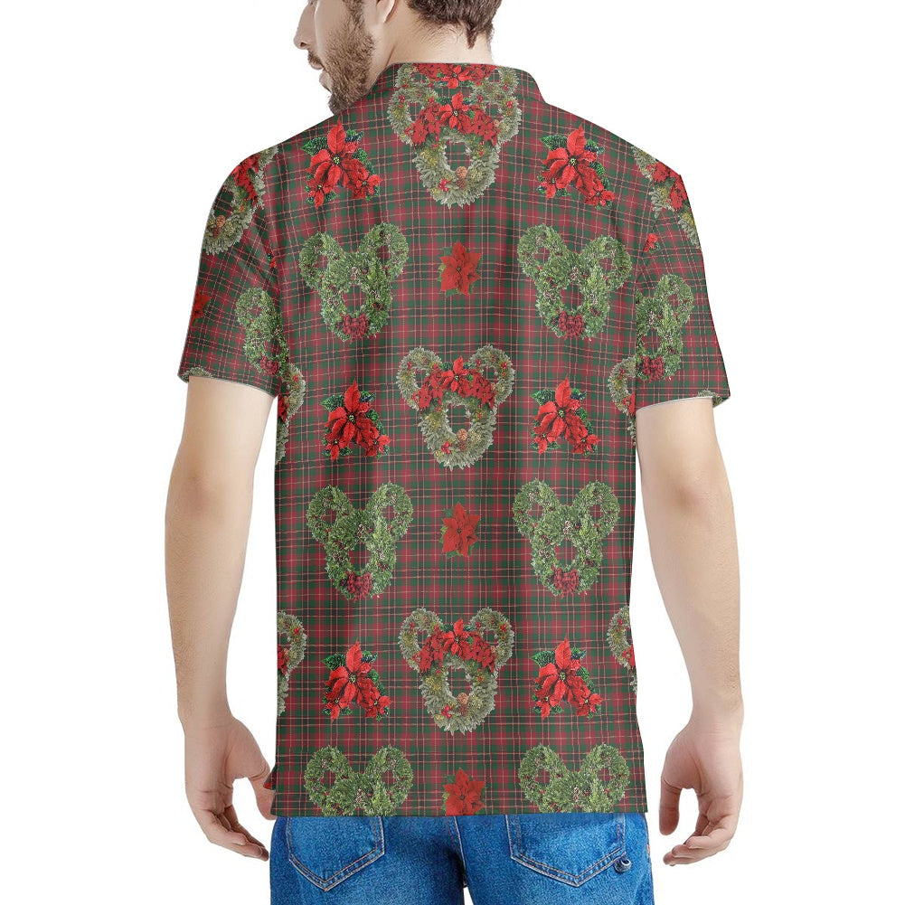 Christmas Wreaths Polo T-shirt