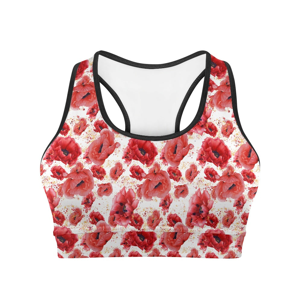 Poppies Women's Sports Vest