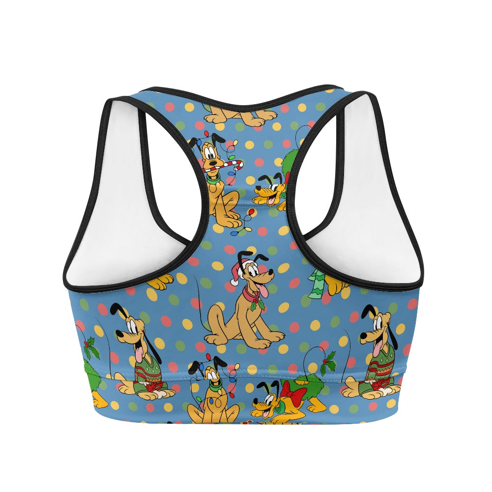 Christmas Pup Women's Sports Vest