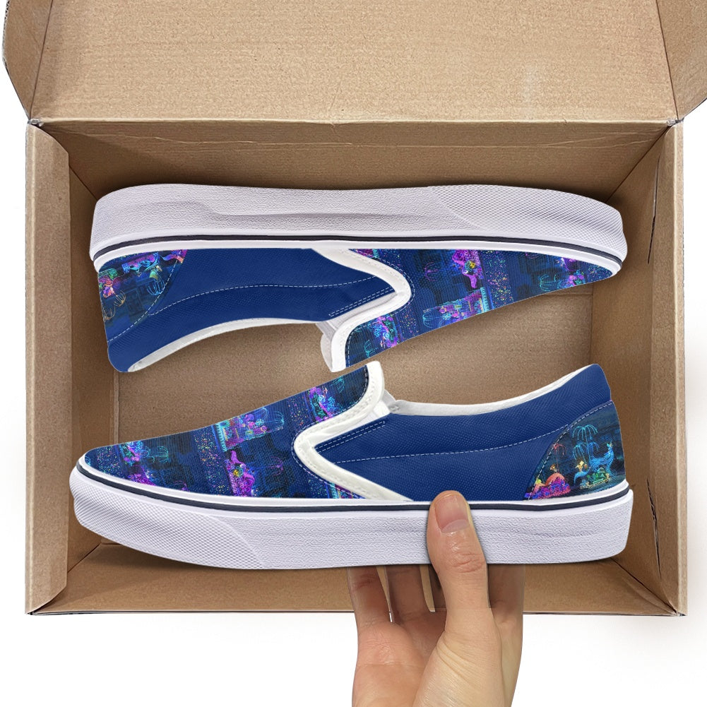 Electric Light Pedal canvas shoes for Adult