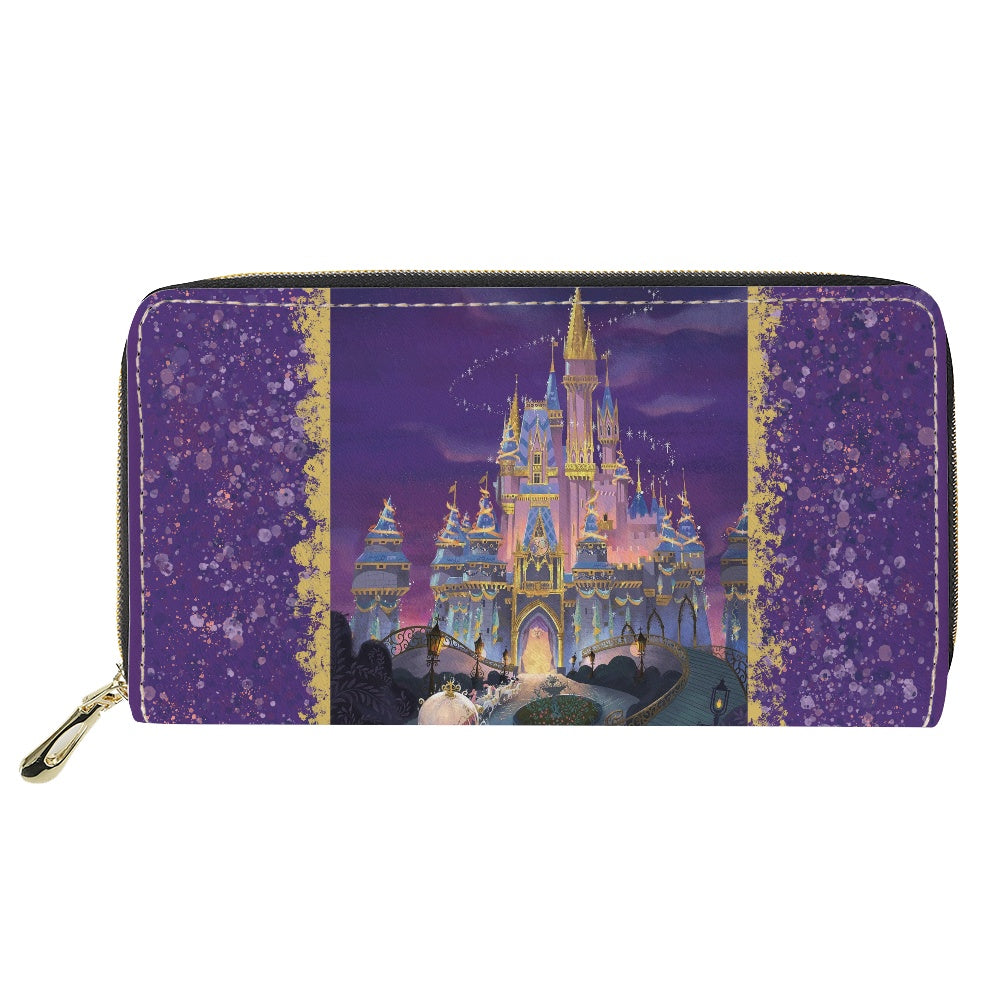 Castle PU wallet (nylon zipper)