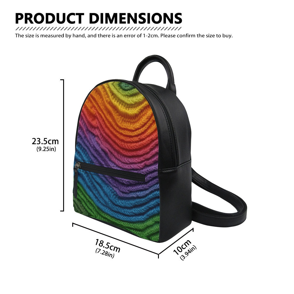 Ombré Knit Small Backpack