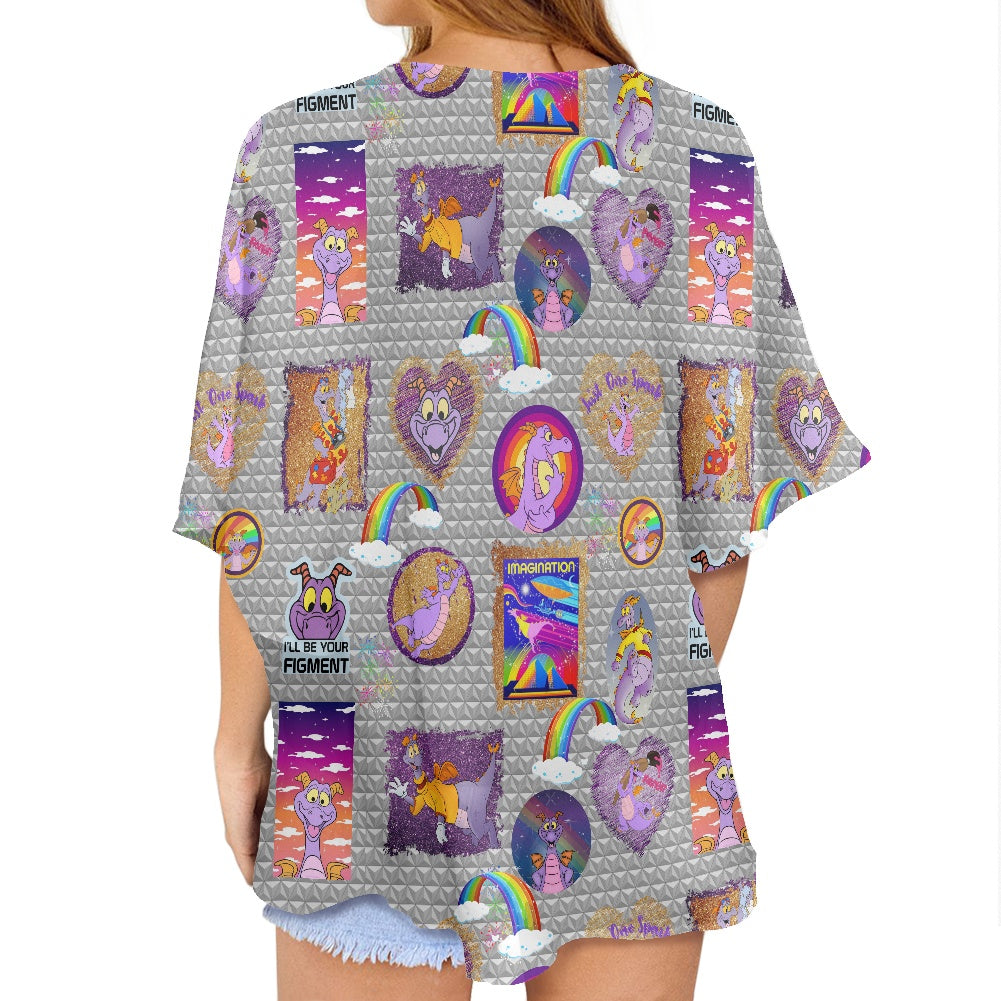 Purple Dragon Women's cardigan chiffon shirt