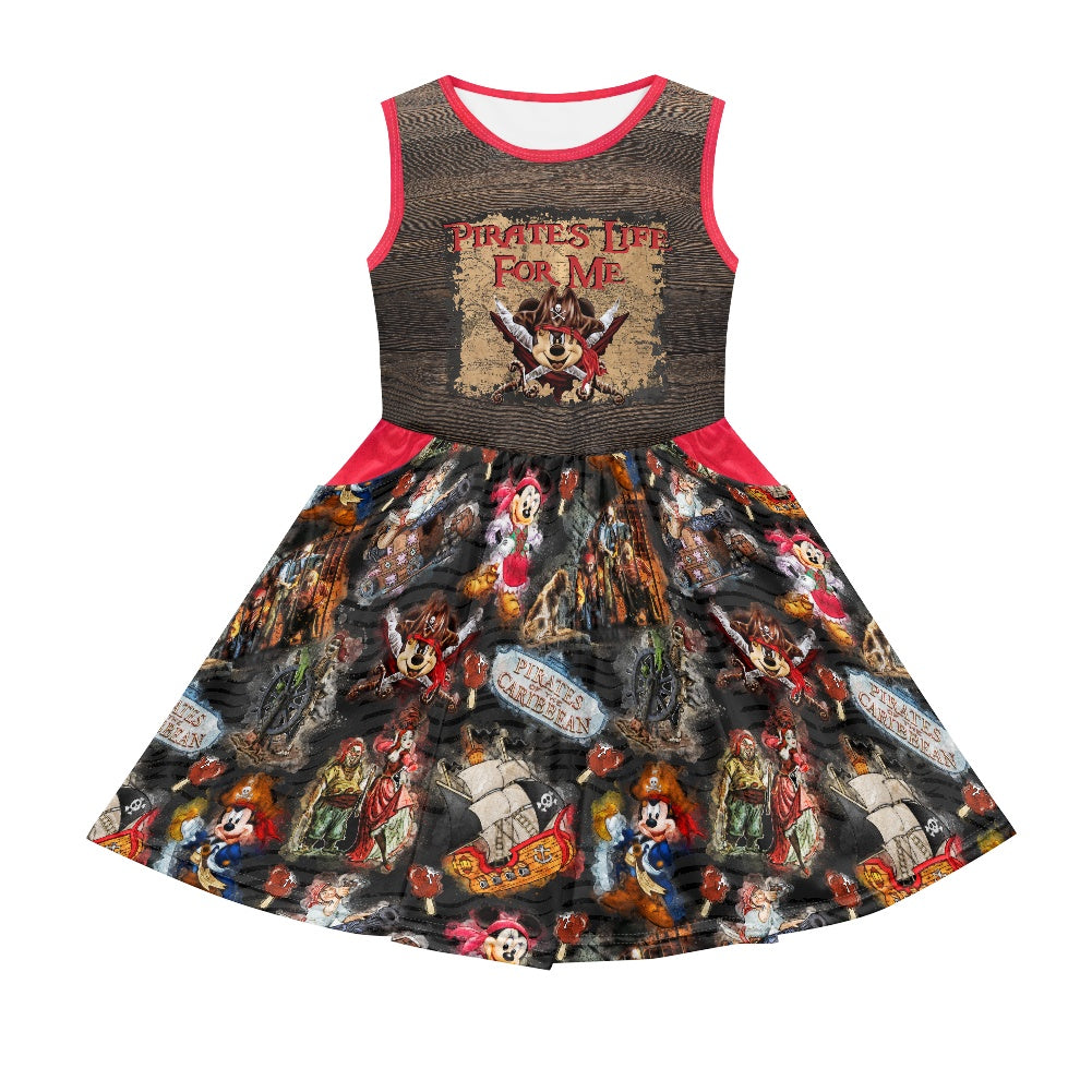 Pirates Life Girl's dress with pockets