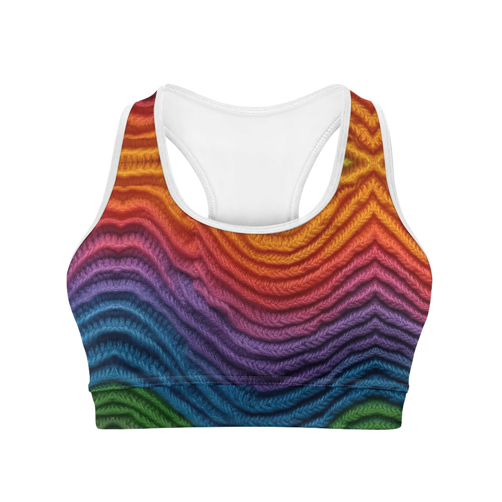 Ombré Knit Women's Sports Vest