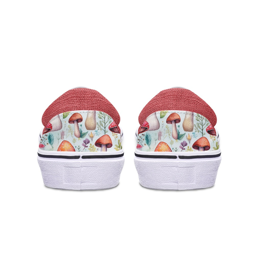 Red Mushroom Pedal canvas shoes for Adult