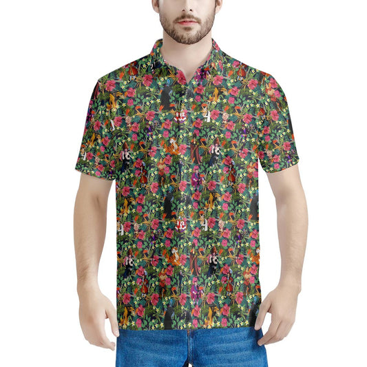 Tropical Male Villains Polo T-shirt