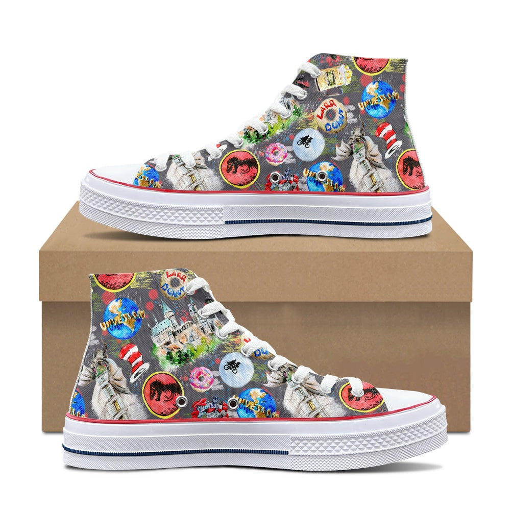 Universal High Top Canvas Shoes