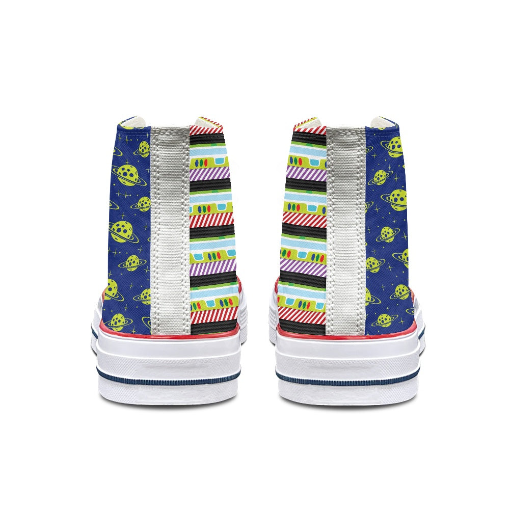 Toy Box- Alien/ Buzz- High Top Canvas Shoes