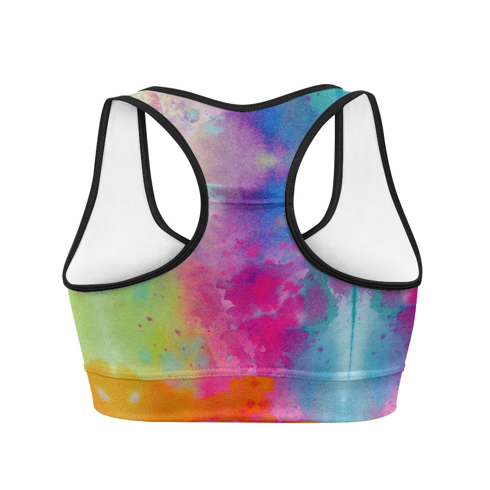 Tie Dye Splash Women's Sports Vest