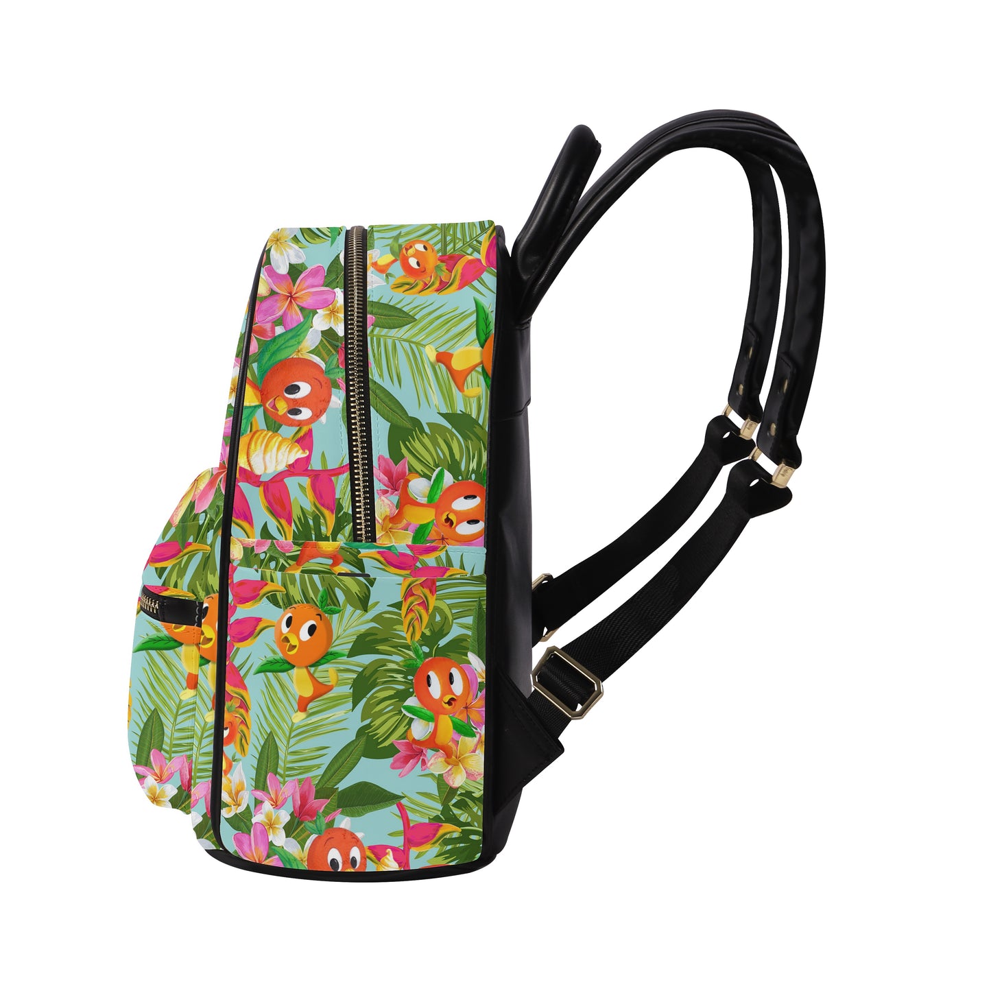 Tropical Orange Bird Casual Backpack for women