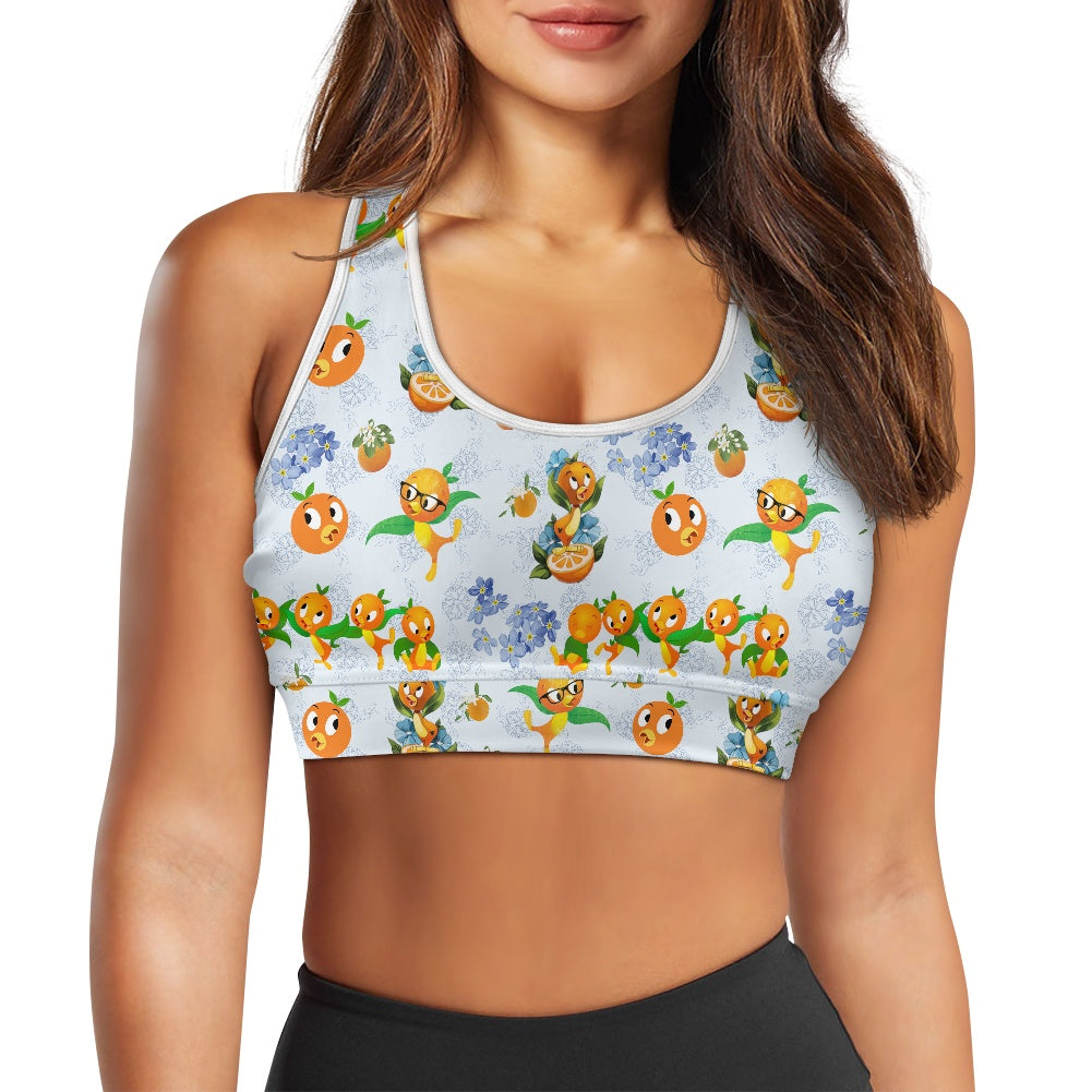 Classic Orange Bird Women's Sports Vest