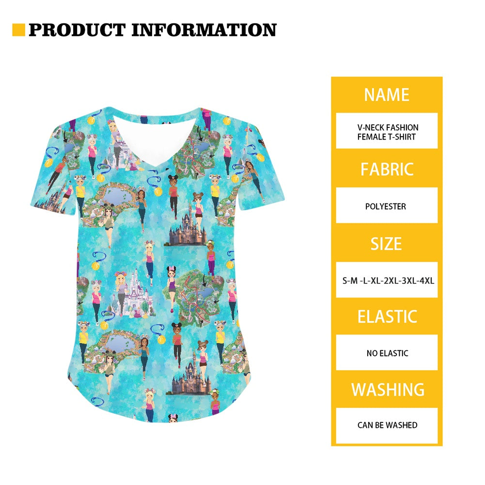 Meet me at the Castle Women's V-neck Top