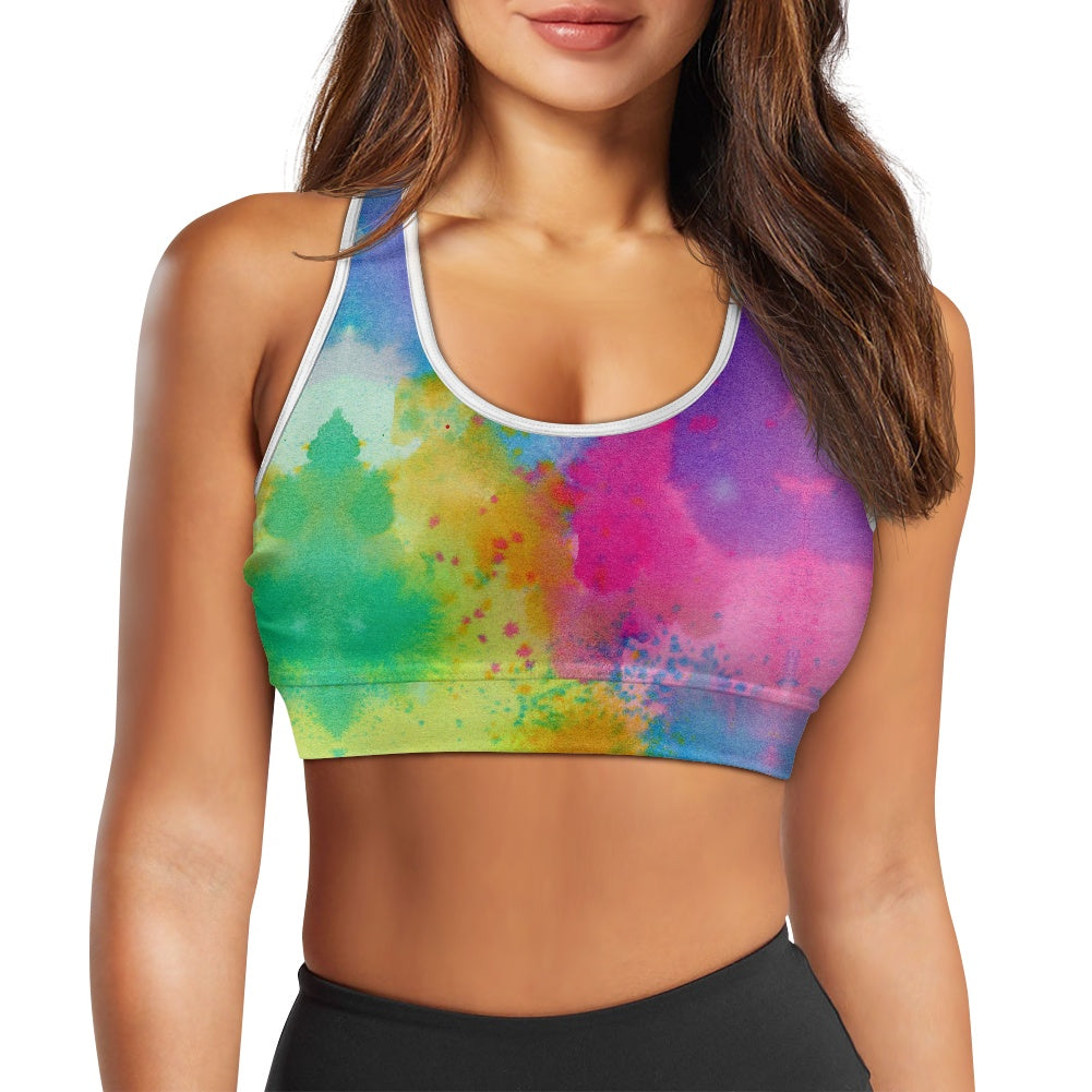 Tie Dye Splatter Women's Sports Vest