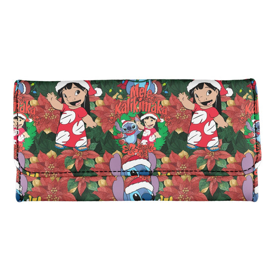 Hawaiian Christmas Long Folding Wallet