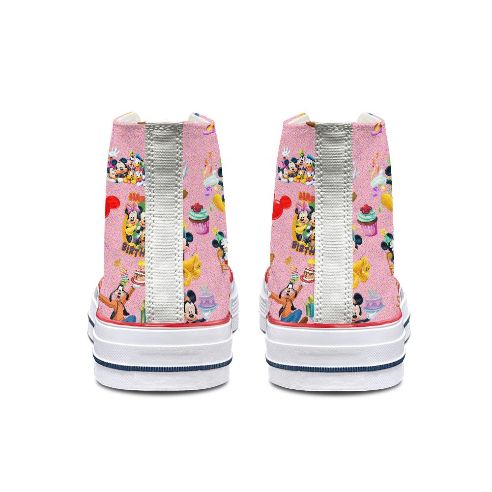 Birthday Pals High Top Canvas Shoes