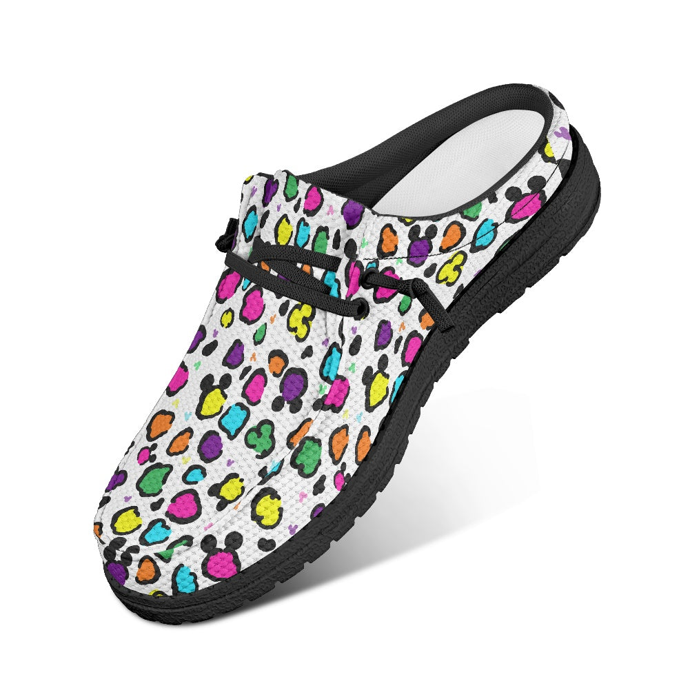 Neon Spots MESH DUDE SHOES