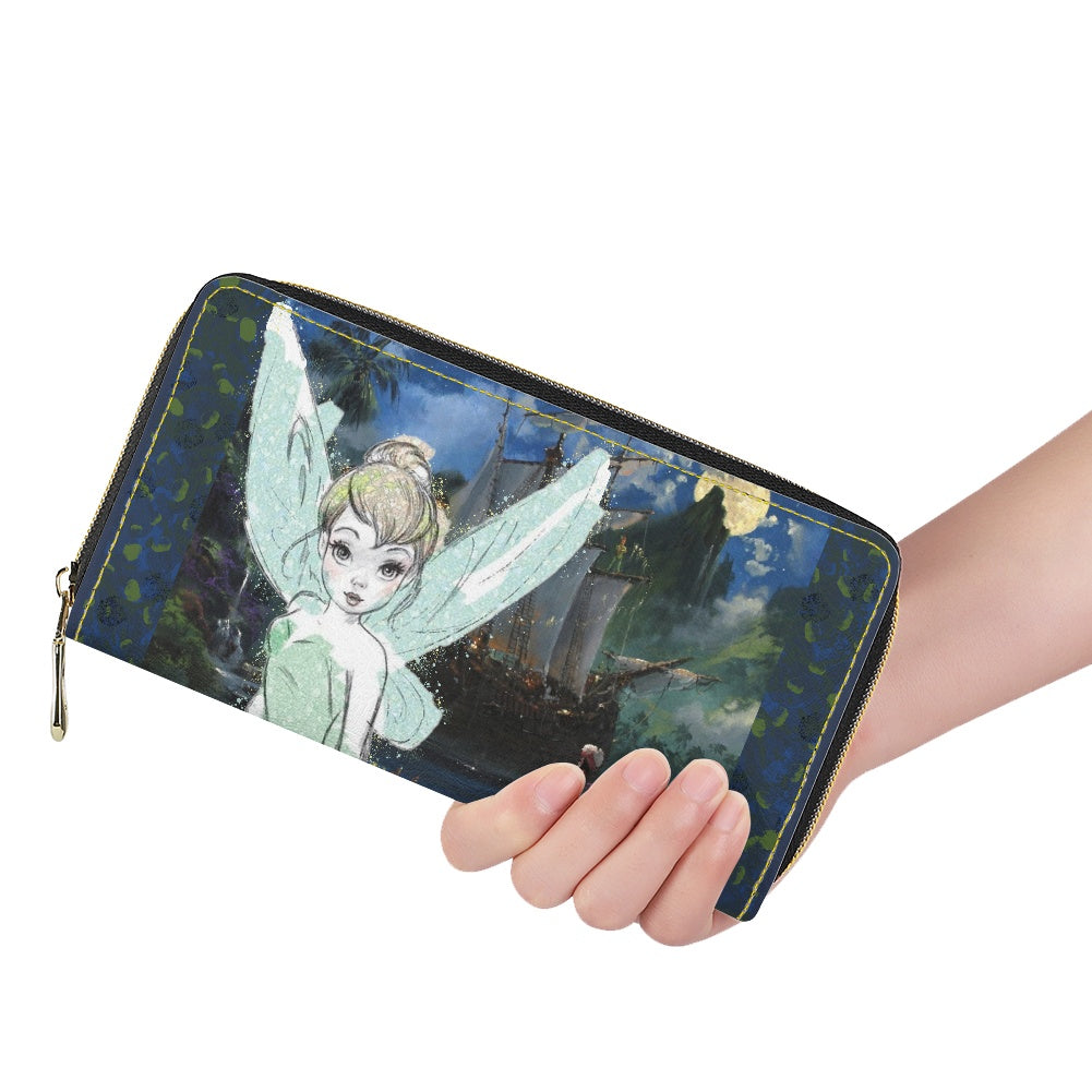 Tink Fairy PU wallet (nylon zipper)