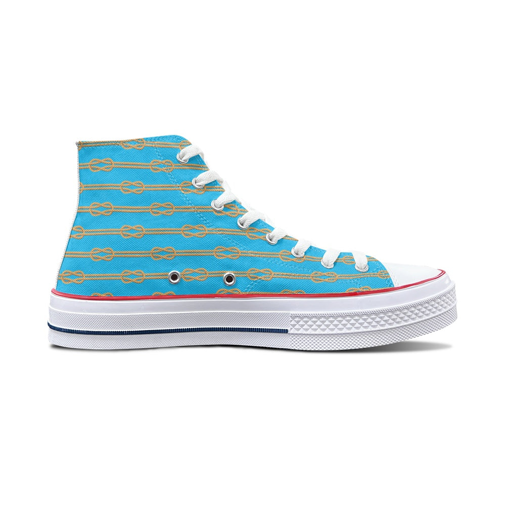 Knot Your Way High Top Canvas Shoes