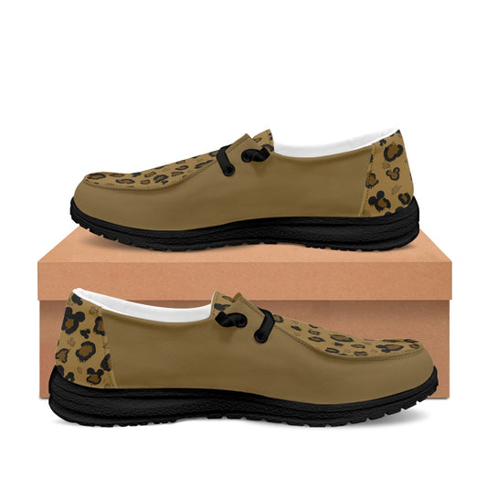 Cheetah Mouse Men's Lace Up Loafers