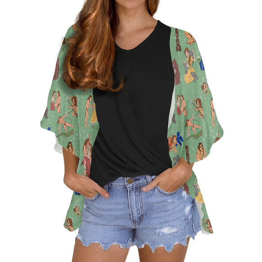 Jungle Man Women's cardigan chiffon shirt