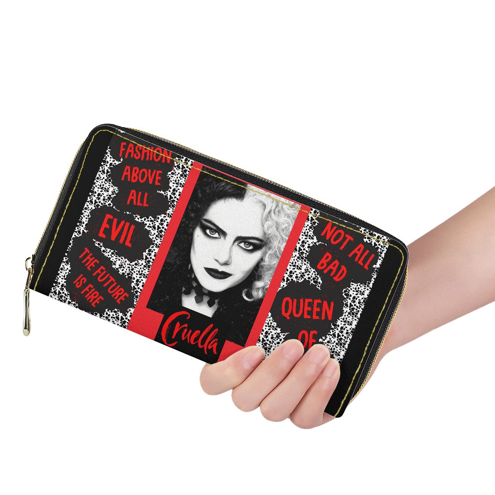 Evil Fashion PU wallet (nylon zipper)