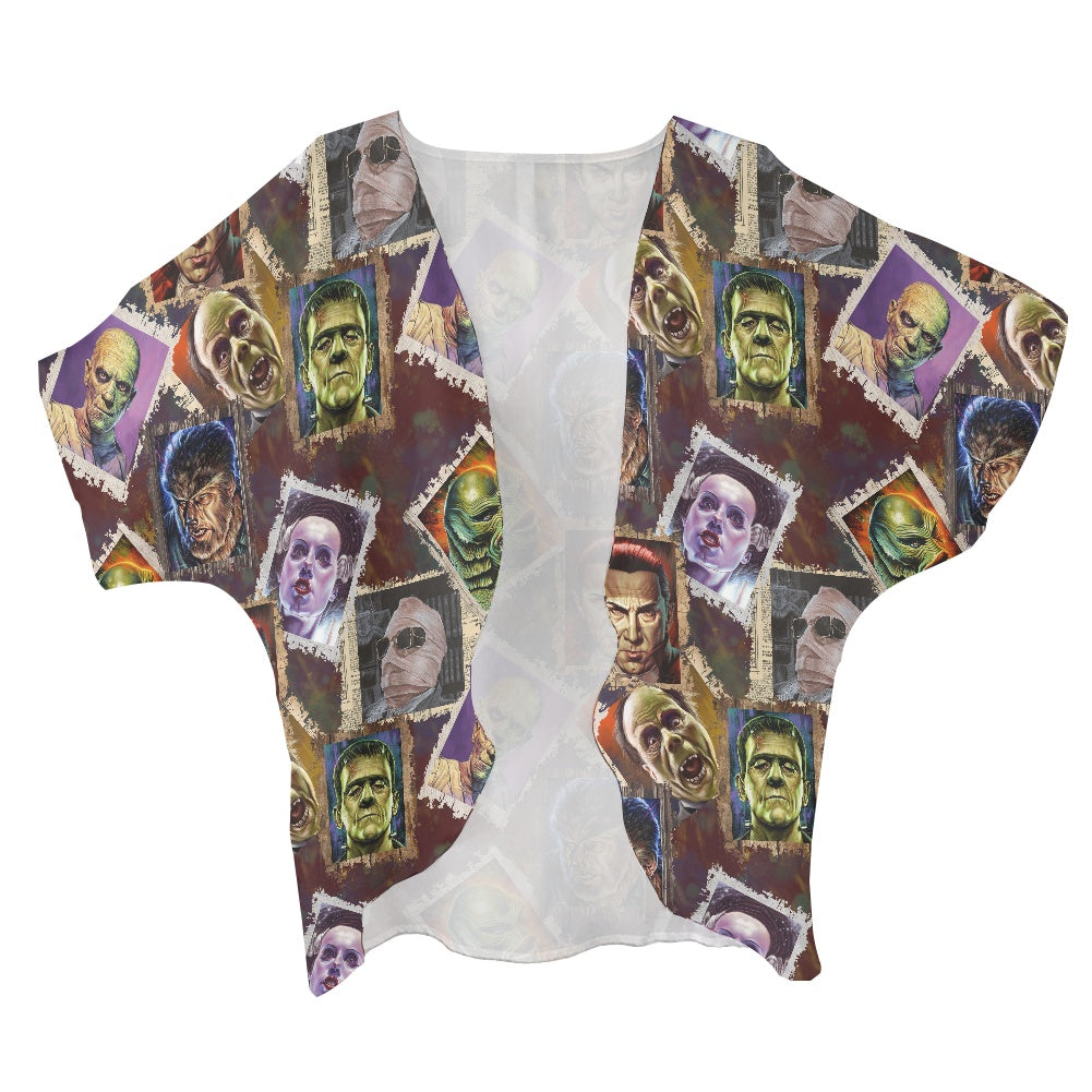 Movie Monsters Women's cardigan chiffon shirt