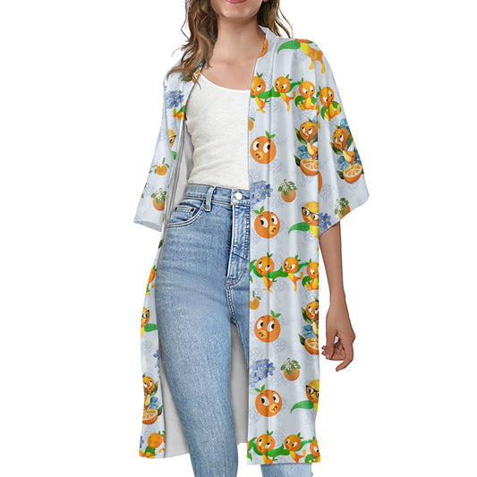 Blue OB Women's Half Sleeve Kimono Cardigan