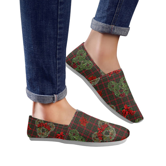 Christmas Wreaths Slip On Toms