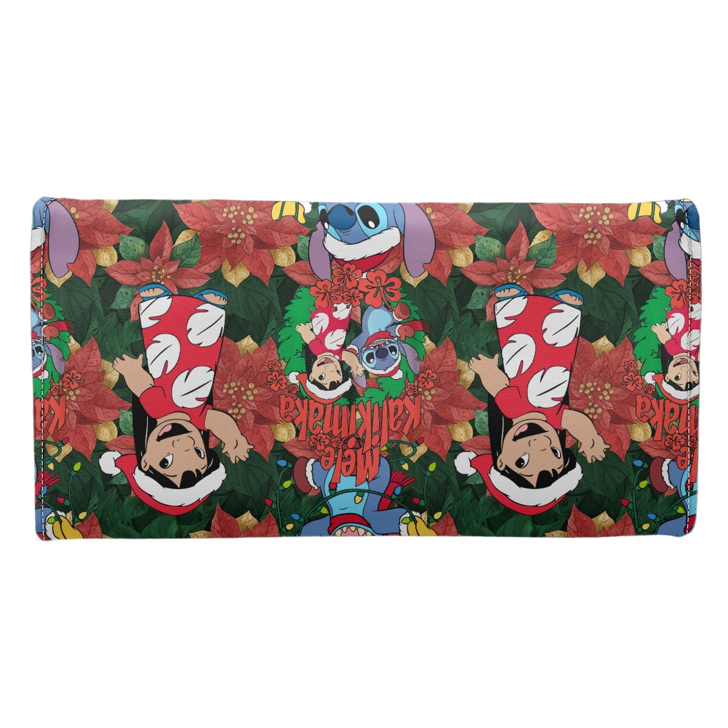 Hawaiian Christmas Long Folding Wallet