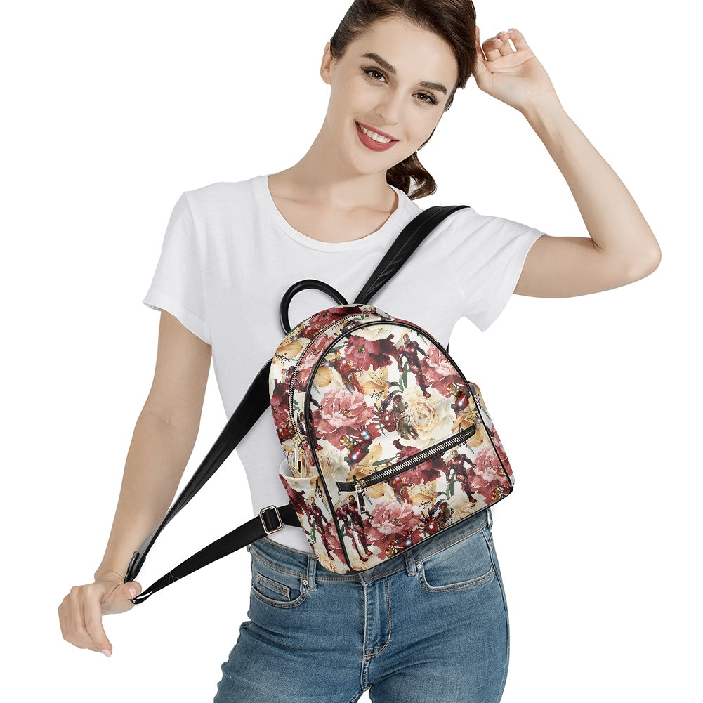 Floral Iron Casual Backpack for women