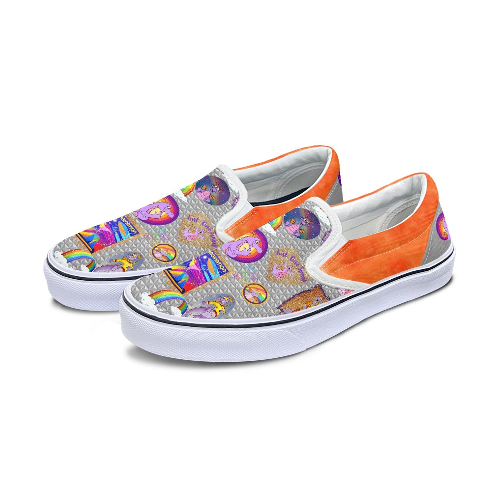 Purple Dragon Pedal canvas shoes for Adult