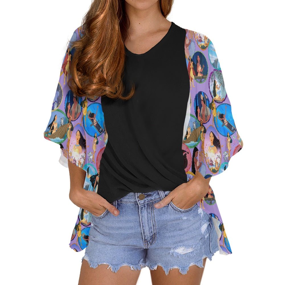 Colors of the Wind Women's cardigan chiffon shirt