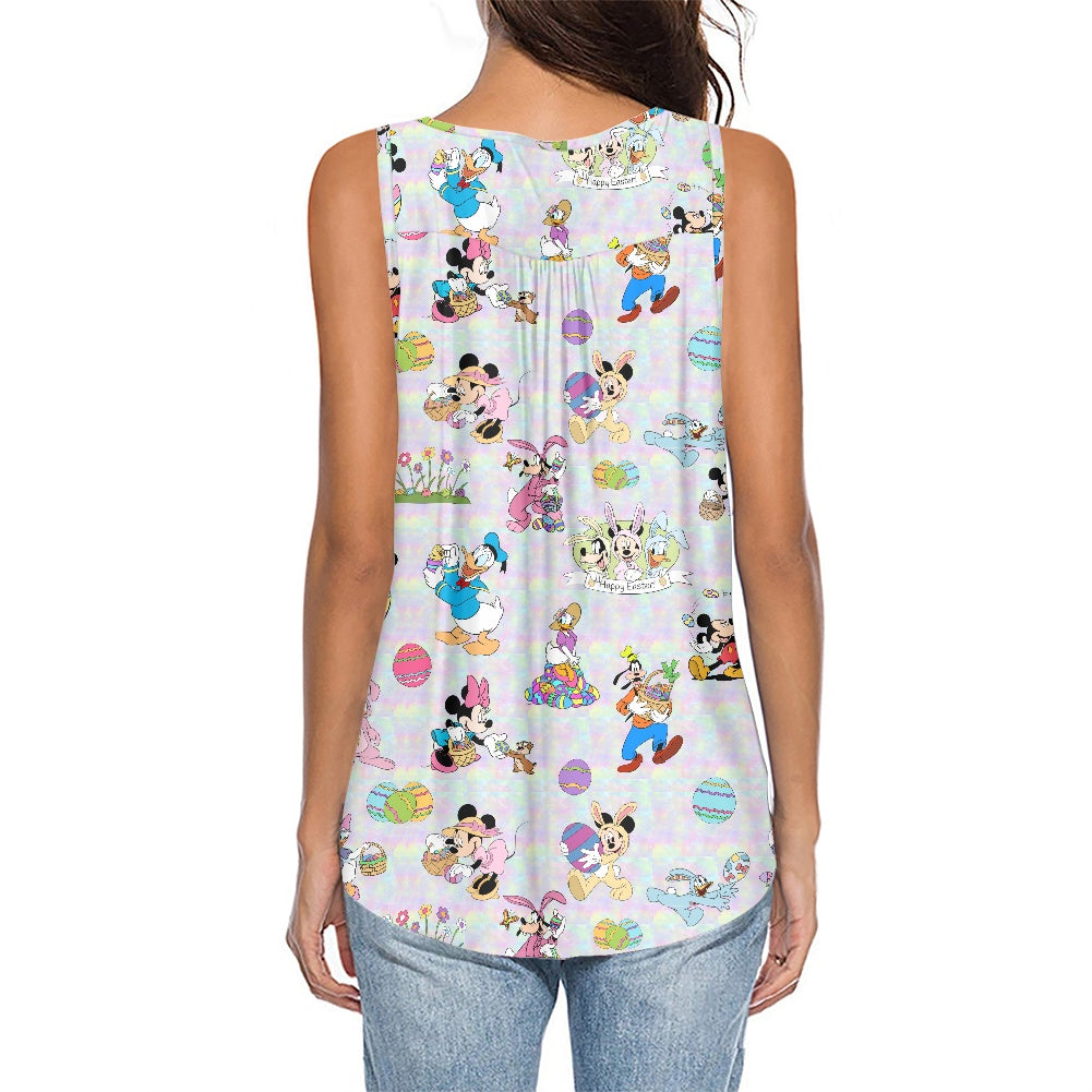 Easter Pals Women's Sleeveless V-Neck Top