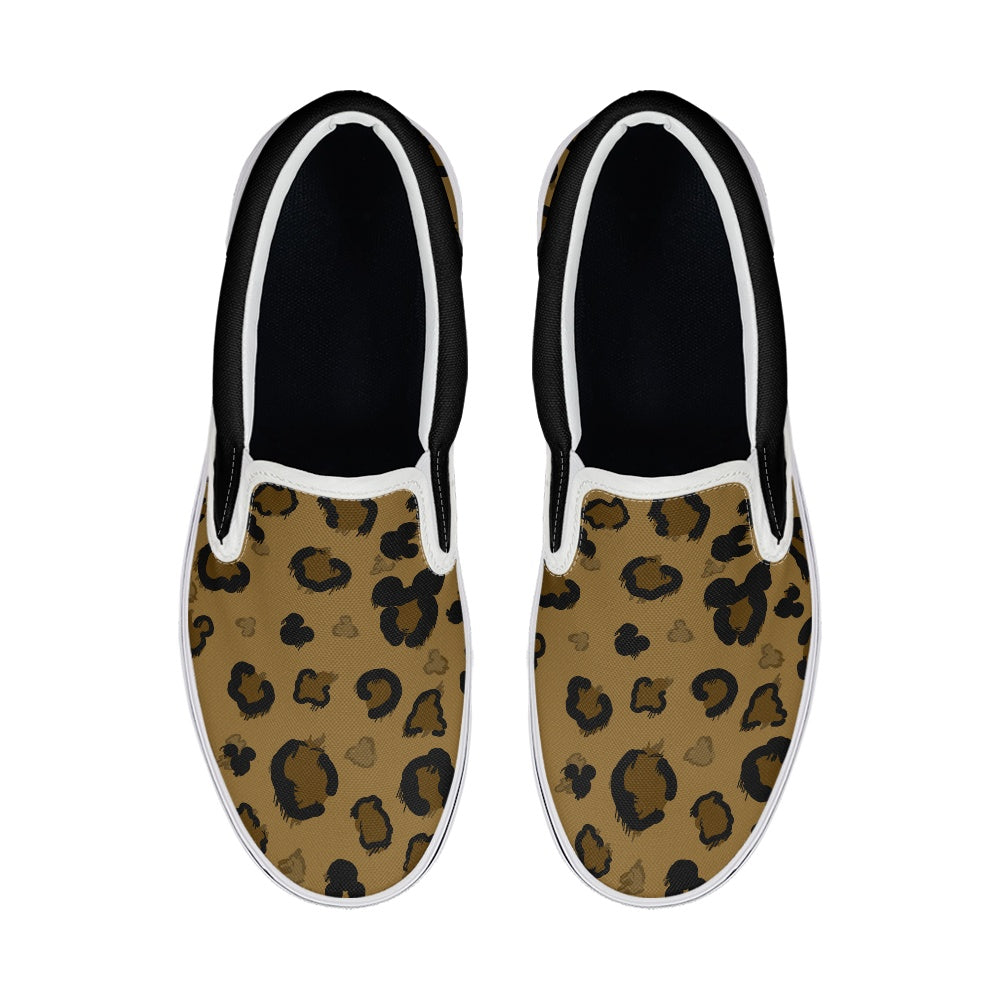 Cheetah Mouse Pedal canvas shoes for Adult