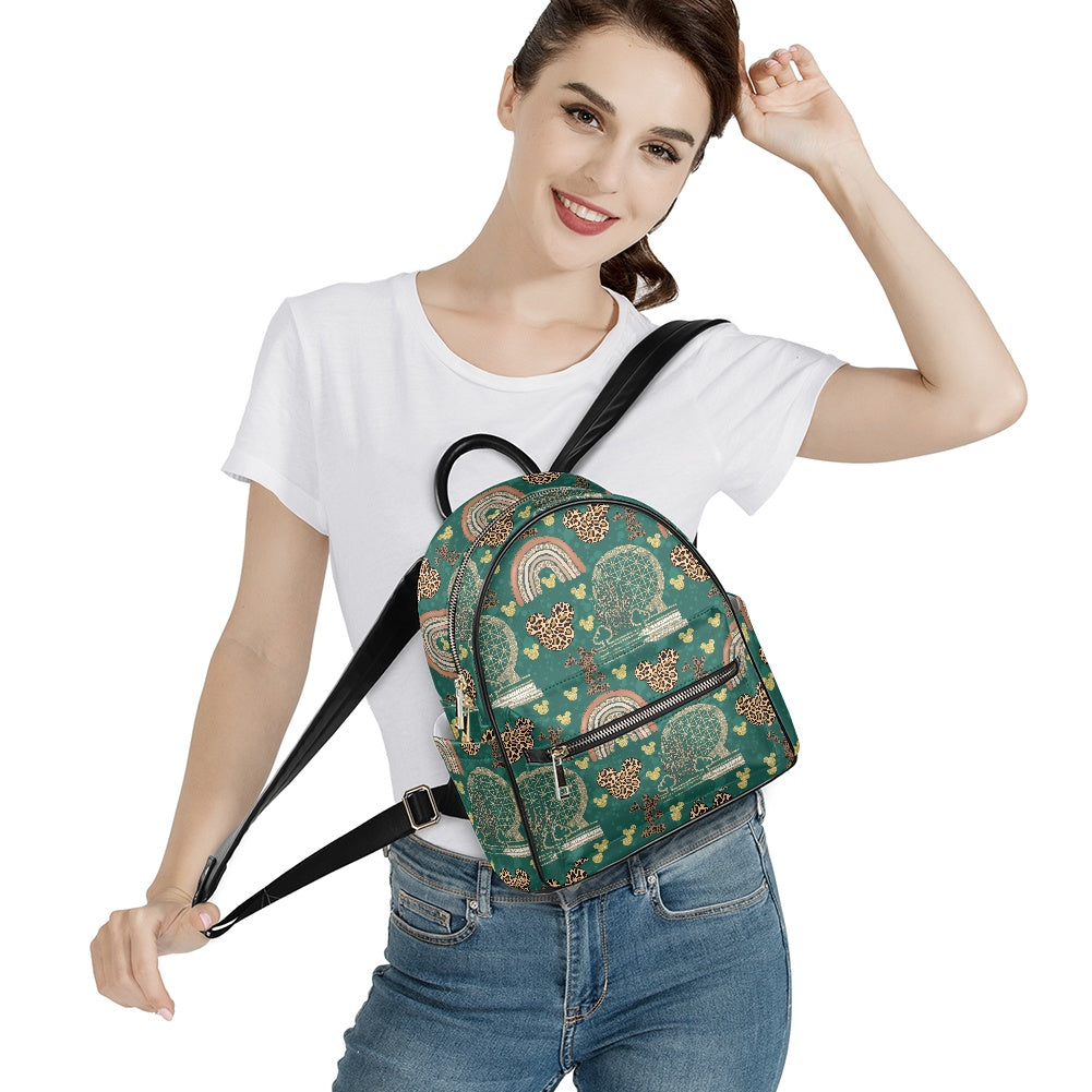 Cheetah Rainbow Casual Backpack for women