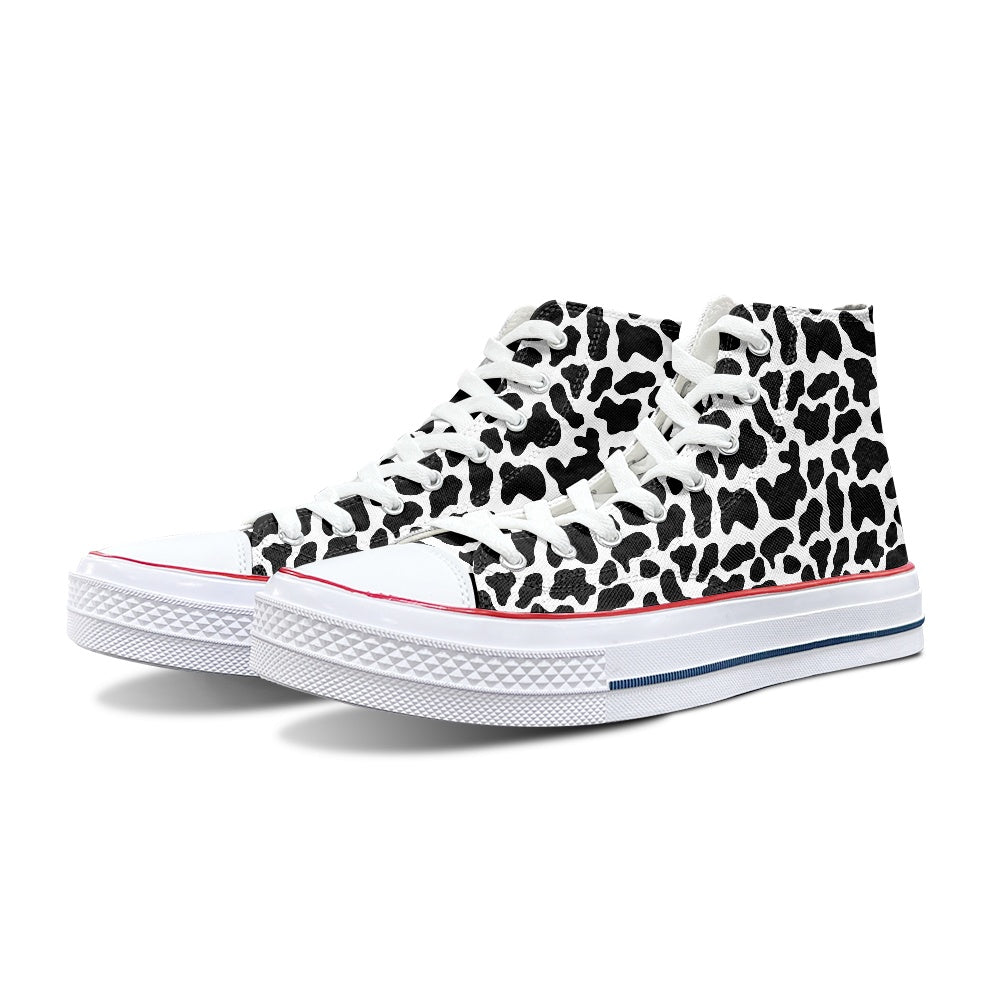 Cows High Top Canvas Shoes