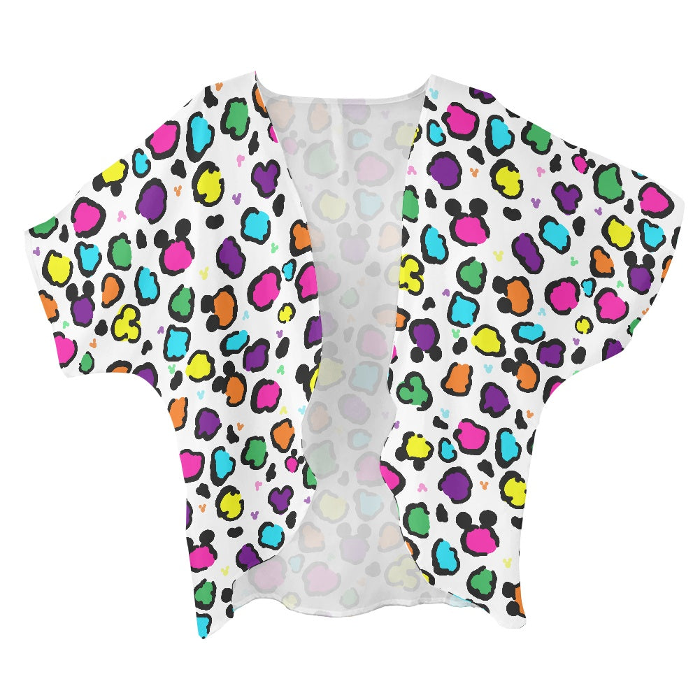 Neon Spots Women's cardigan chiffon shirt