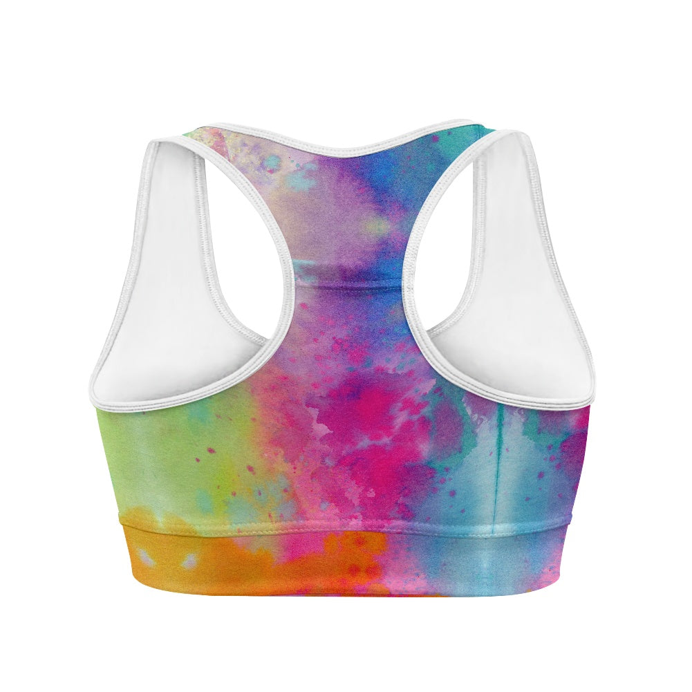 Tie Dye Splash Women's Sports Vest