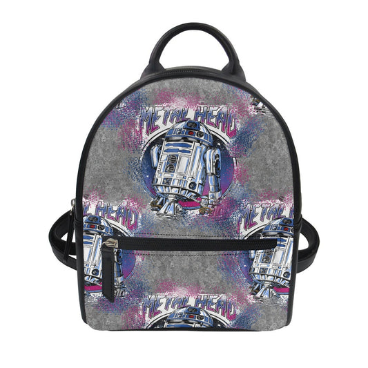 Rolling Metal Small Backpack