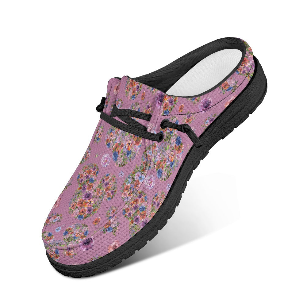 Floral Mouse MESH DUDE SHOES