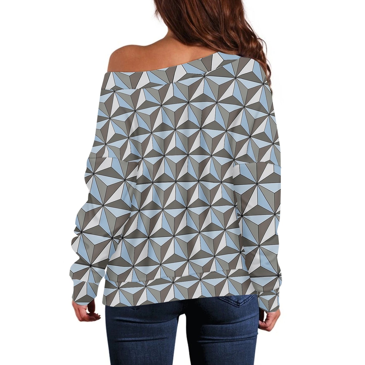 Spaceship Earth Women's one-shoulder top