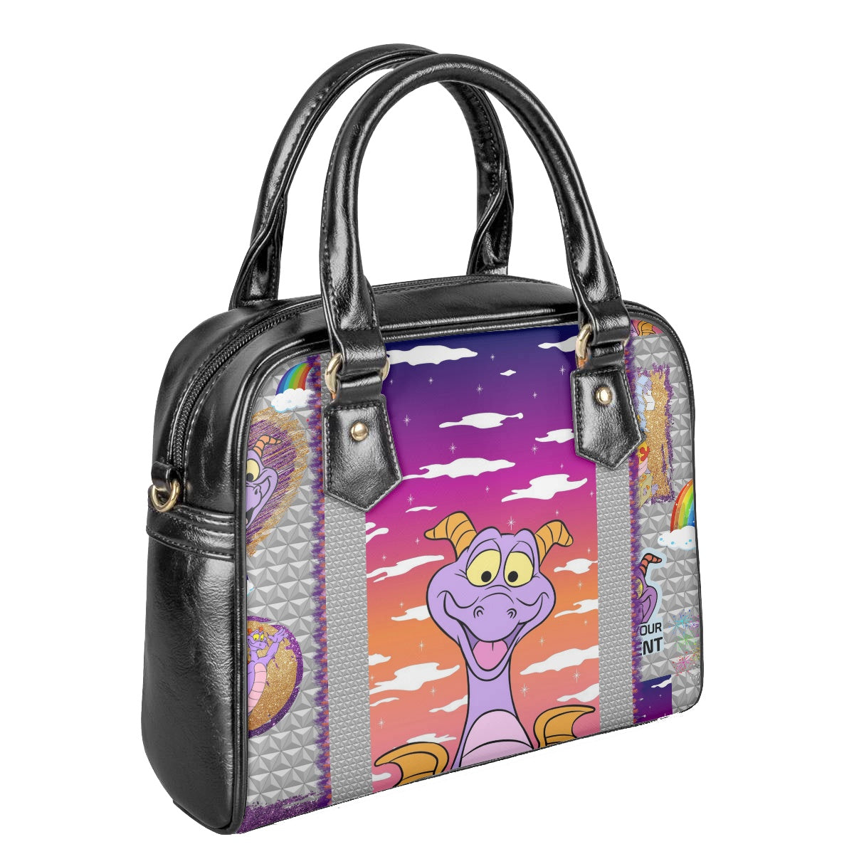 Purple Dragon Ombré Bowler Bag