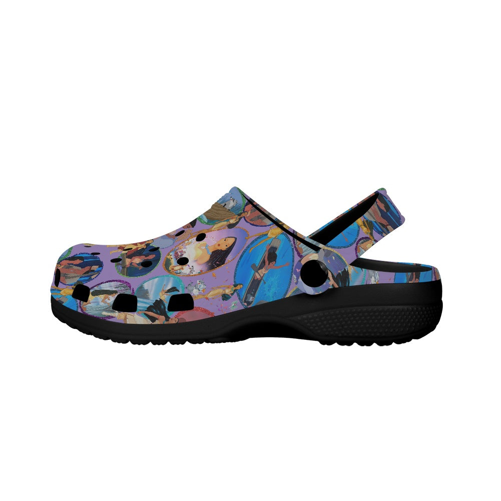 Colors of the Wind Crocs Black Sole