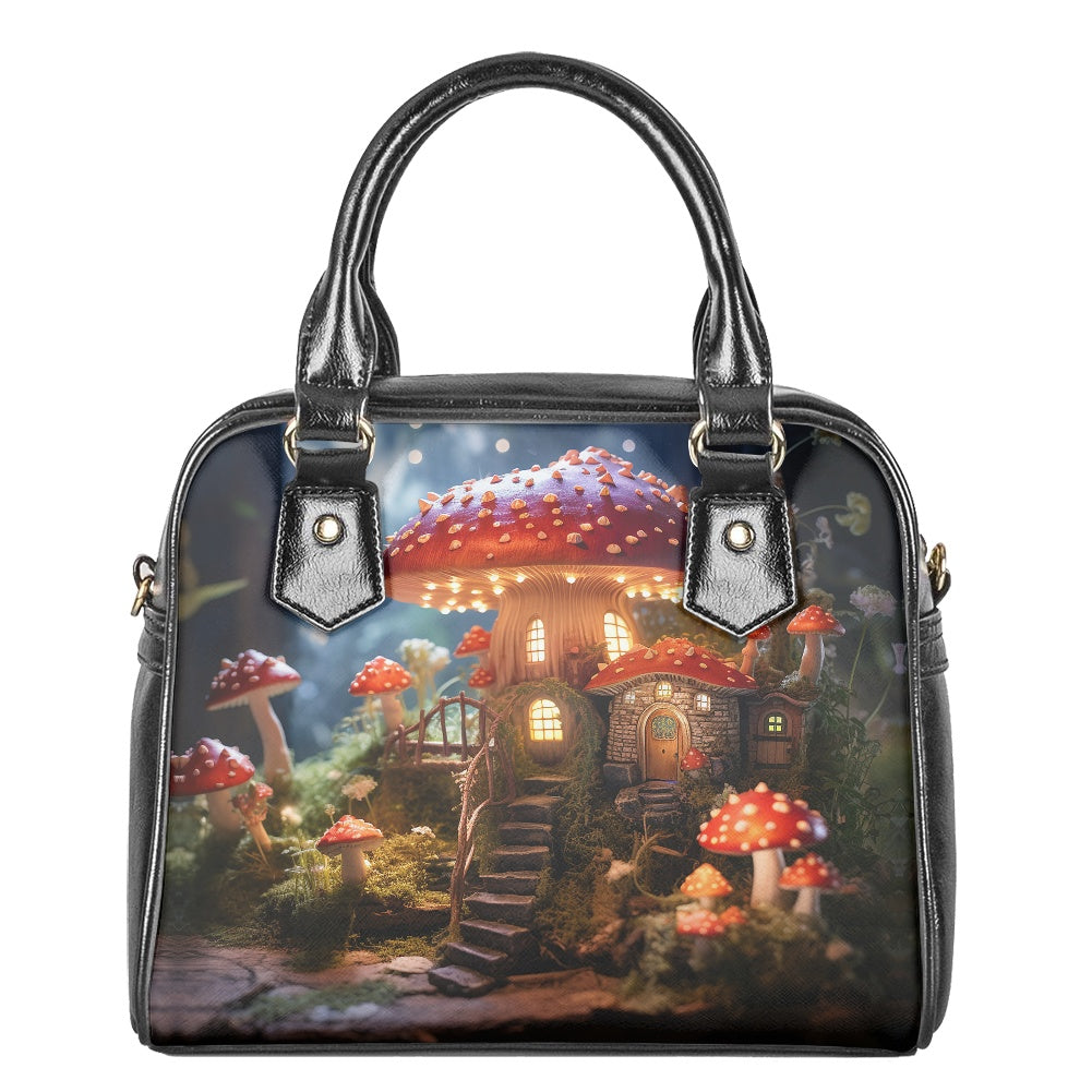 Mushroom Cottage Bowler Bag