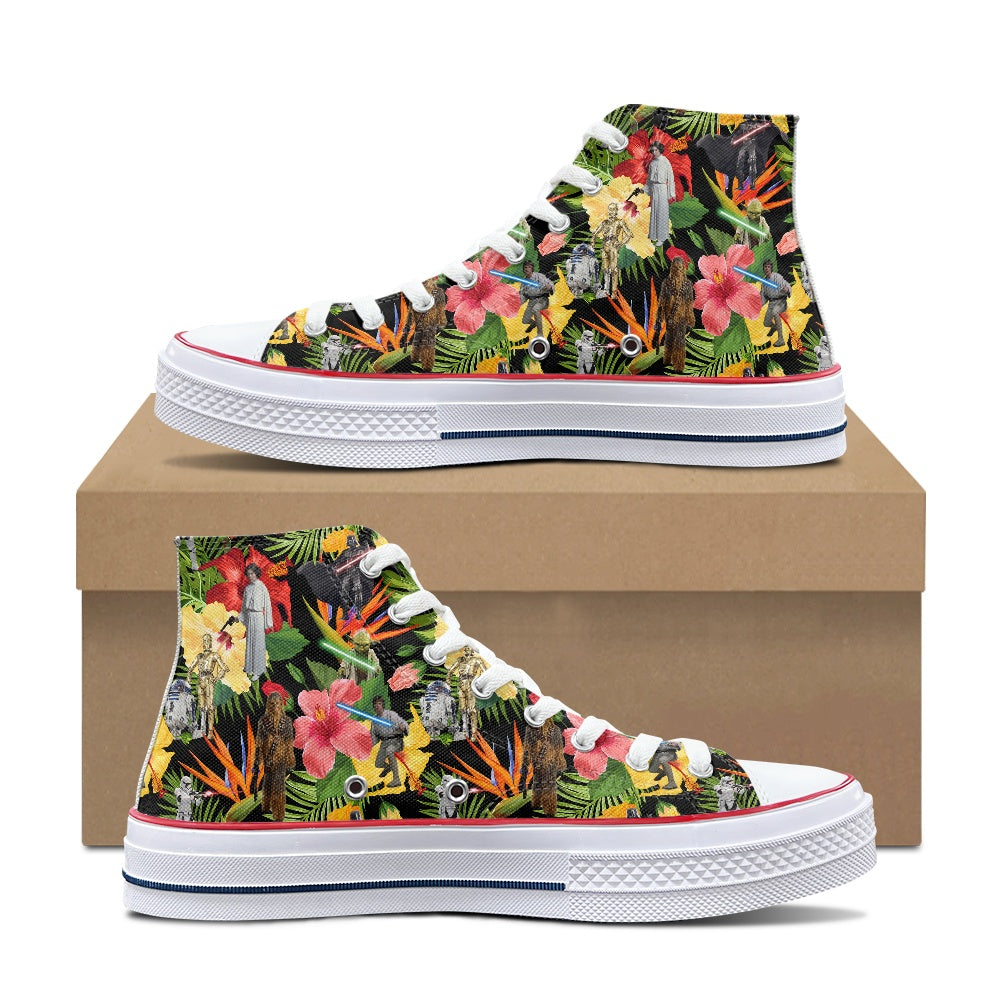 Tropical SW High Top Canvas Shoes